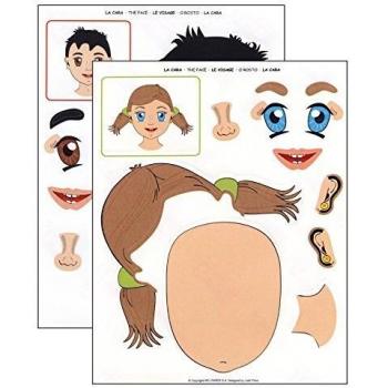 APLI Kids - Bolsa de gomets, 2 hojas, La cara