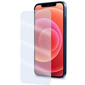 Celly Protector de Pantalla para iPhone 12 Mini, Vidrio Cristal Templado Dureza 9H Antihuellas Y Antiarañazos