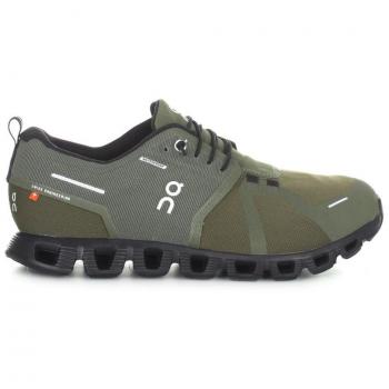 On Cloud 5 Waterproof Men's Running Shoes, UK 7.5 Olive/Black