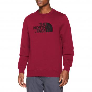 The North Face M Crew Jersey de Cuello Redondo Drew Peak, Hombre, Rumba Red, S