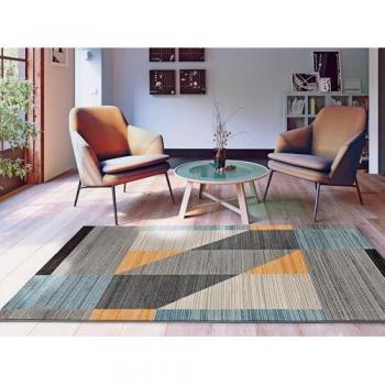 Alfombra Geométrica Multicolor Interior Monic 12305 - 160x230 cm