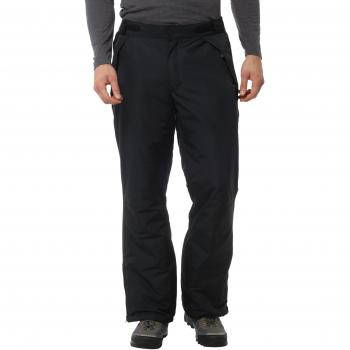 Ultrasport Pantalón de Esquí y Snowboard para Hombre Arlberg - Pantalón Softshell Impermeable con Tela Ultraflow 2.000 - Pantalón de Nieve Ajustable, Negro L