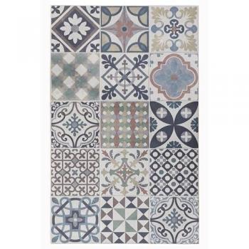 Alfombra Vinílica Antideslizante Multicolor Alhambra 05 - 180x200 cm para Cocina, Pasillo y Aseo