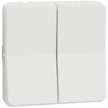 Doble conmutador Blanco
