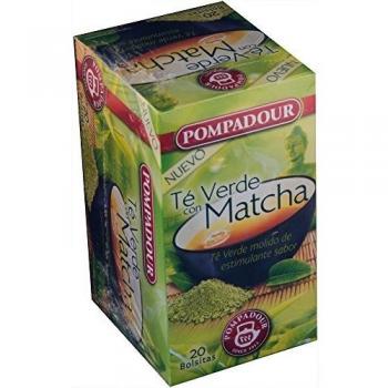 POMPADOUR té verde con matcha estuche 20 bolsitas