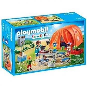 Playmobil 70089 Family Fun Camping Trip con Gran Tienda 78PC Playset