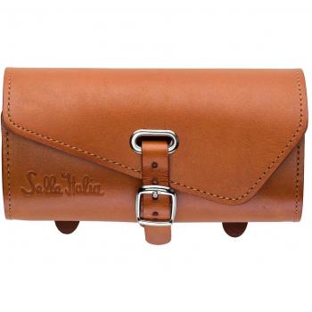SELLA ITALIA Gloriosa Full Leather Bolsa de sillín, Unisex Adulto, marrón Miel, Talla única
