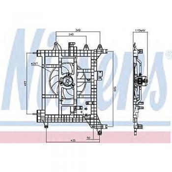 Nissens 85711 Ventilador, Radiador