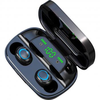 Auriculares TWS Bluetooth 5.0, impermeables IPX7, estéreo 9D con power bank de 3500mAh