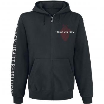 Insomnium Black Heart Rebellion Sudadera Capucha con Cremallera Negro M