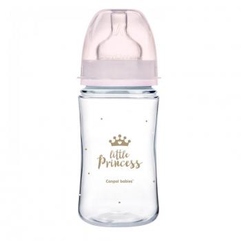 Canpol Royal Baby Anti-Colic Wide Neck Bottle 240ml Pink