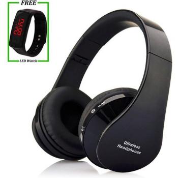 Auriculares Plegables Inalámbricos con Micrófono Bluetooth para Niños, Estéreo de Graves, Compatibles con PC, MP3, iPad y Todos los Smartphones