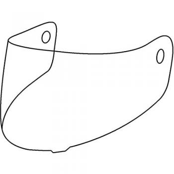 LS2 Pantalla FF324 EVO Transparente - Visera de moto, tipo: transparente, tamaño: único
