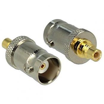 Adaptador de Audio Delock SMC hembra a BNC hembra (0.02 m)
