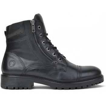 Botas de hombre Coronel Tapiocca de piel con cierre de cordones y cremallera exterior en liso