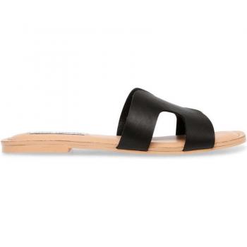 Steve Madden Zarnia Women's Black Leather Sandals