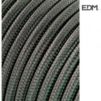 Cable cordon tubulaire 2x0,75mm c63 gris oscuro 5m