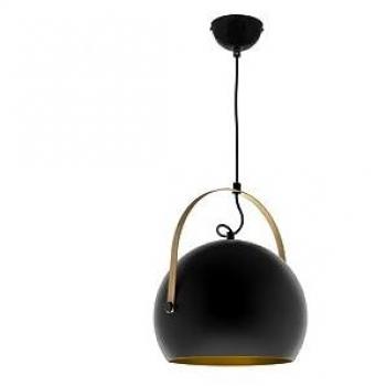 Colgante Esfera Oriane 1xE27 Aluminio Regulable Diámetro 25cm Negro/Oro