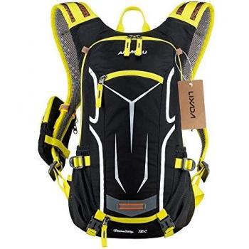Lixada 18L Mochila de Hombro Hidratación Bolsa de Agua, con Cubierta de Lluvia, Impermeable Respirable Ultraligero, Ciclismo Bicicleta Deportes Al Aire Libre Viajes Alpinismo