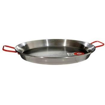 LA IDEAL - Paellera valenciana para 6 personas, 34 cm, Gris