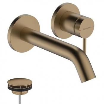Grifo Monomando Empotrado para Lavabo Hansgrohe Tecturis S 16,5 cm Brushed Bronze