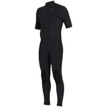 2018 Billabong Revolution DBAH 2mm Chest Zip Short Sleeve Wetsuit BLACK H42M17 Sizes- - ExtraLarge