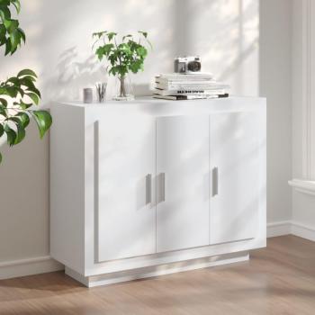 Aparador blanco de madera contrachapada 92x35x75 cm