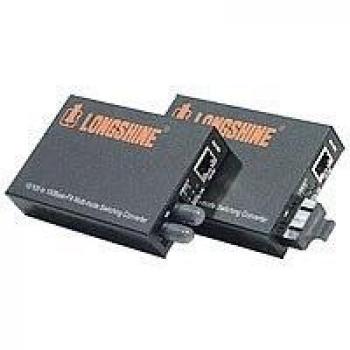 Convertidor de Medios Longshine LCS-C842MC - 10/100Base-TX a 100Base-FX MultiMode SC, Temperatura de 0 a 50 °C, Humedad de 10 a 80%