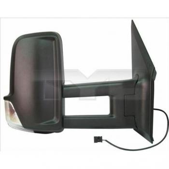 Espejo retrovisor TYC 321-0146 con diseño aerodinámico, ajuste manual, cristal templado, carcasa de plástico resistente y compatible con vehículos específicos