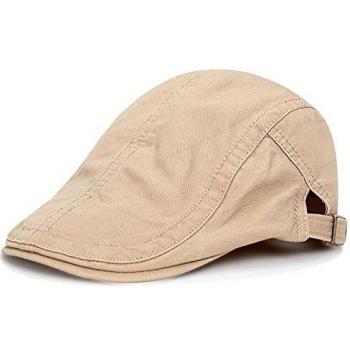 KeepSa Algodón Ajustable Boinas Hombre Gorras Plana Vintage Sombreros Verano Transpirable Gorras Planas Gorras Trucker 56-59CM