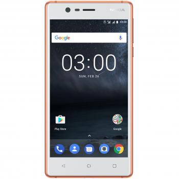 Nokia 3 SIM doble 4G 16GB Cobre, Blanco - Smartphone