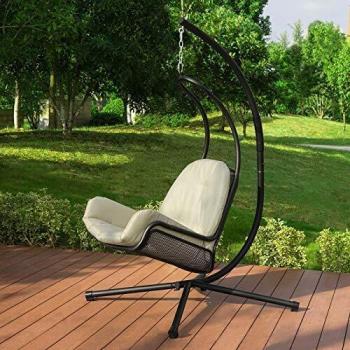 Silla Colgante de Algodón Cuadrada de Macramé con Borlas 72x72x130cm