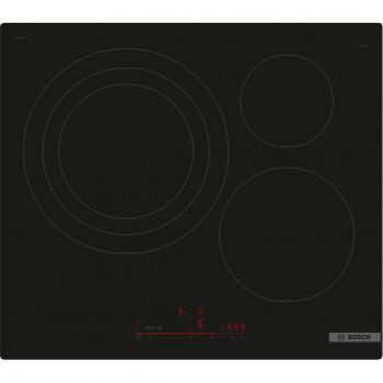 Placa de inducción Bosch con 3 zonas de cocción y potencia de 2200W - Modelo PID61RHB1E