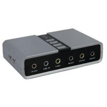 Adaptador de Audio USB 7.1 Externo con Salida Digital SPDIF