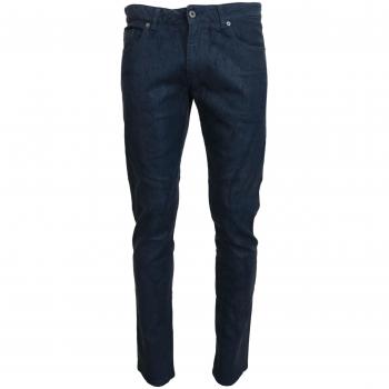 Blue Cotton Tapered Slim Fit Men Casual Denim Jeans