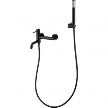 Kit de baño/ducha monomando Imex Monza negro mate