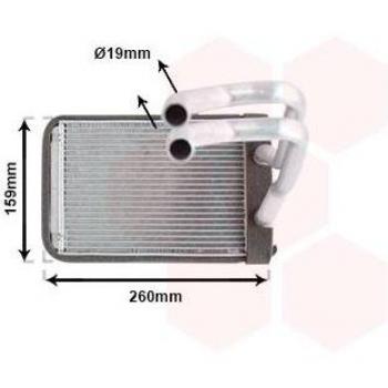 Radiador de calefacción VAN WEZEL 82006122, tipo: calentador, características: diseño compacto, fácil instalación, eficiente en energía, compatible con varios modelos de vehículos
