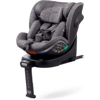 Silla de Coche BabyAuto SCUDDA I-Size 0-36 Kg con Rotación 360 Grados Color Dobby Gray