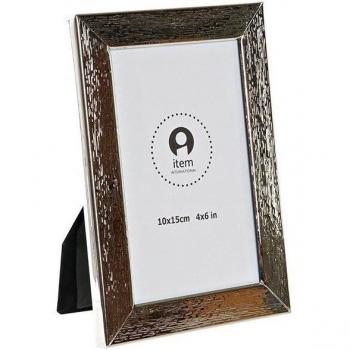 Marco de foto elegante 10x15 metal plateado