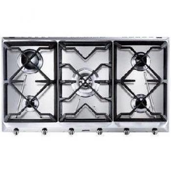 Smeg SRV596GH5 - Placa de Gas Inoxidable con 5 Quemadores, 90cm