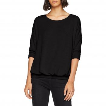 ONLY NOS Onlmida Pleated 3/4 Top Jrs, Camisa Manga Larga para Mujer, Negro Black, 38