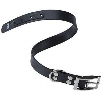 Feplast 78002117 Collar de Goma Técnica para Perros Ergoflex Cf24/53, Hipoalergénico y Atóxico, Lavable, Sistema de Regulación Mediante Orificios, A: 45 x 53 Cm - B: 24 Mm Negro
