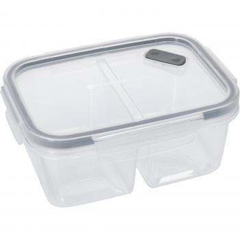 Recipiente de Almacenamiento de Alimentos Dividido Eco Reciclado MasterClass, 800 ml - Gris