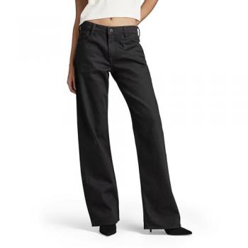 G-Star RAW Women's Judee Low Waist Loose Wide Leg Jeans, Pitch Black, Size 28/L30