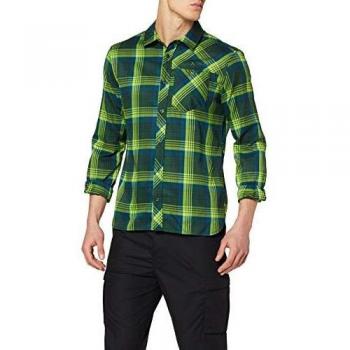VAUDE Neshan III - Camiseta de Manga Larga para Hombre, Hombre, Camiseta de Manga Larga para Hombre, 411355000000, Chute Verde, Small