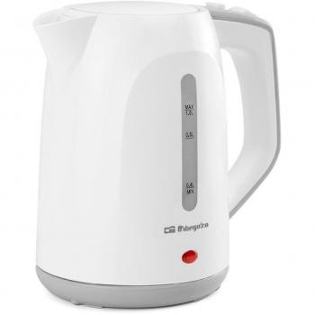 Hervidor de Agua Orbegozo KT 5011, Capacidad de 1 Litro, Potencia de 1100 W, Color Blanco