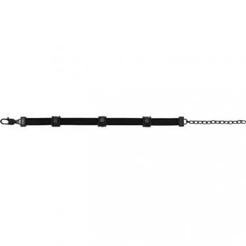 Pulsera de Hombre Breil B Mix TJ3135, Cuero y Acero Negro, Largo 24 cm