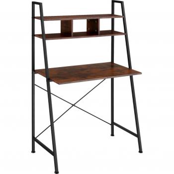 Escritorio Exeter 85,5 x 46,5 x 140 cm - mesa de escritorio de estilo industrial con tableros estables de aglomerado con recubrimiento protector de melamina y estructura de acero con revestimiento en