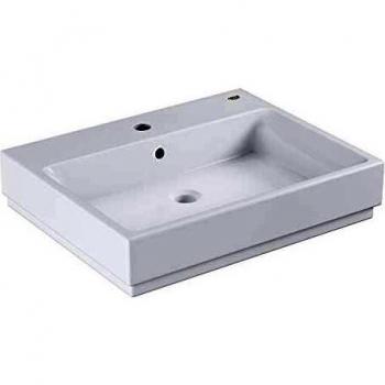 Lavabo de cerámica Grohe Cube, 60 cm, con troppopieno, PureGuard, blanco alpino (3947300H)