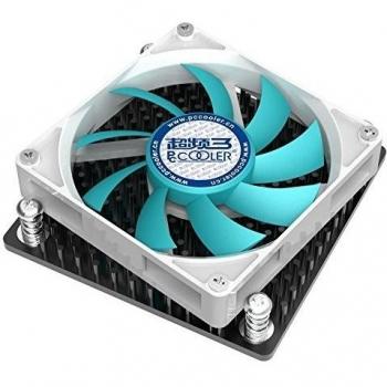 Pccooler Computer Radiador C80, diseño ultraplano para mini-ITX/HTPC, ventilador de 80 mm soporte/LGA1155, LGA1156/LGA1150